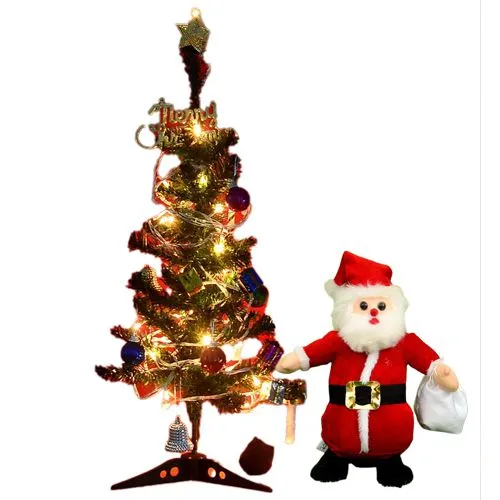 Stunning Xmas Tree with Rice Light N Christmas Decor Combo Gift