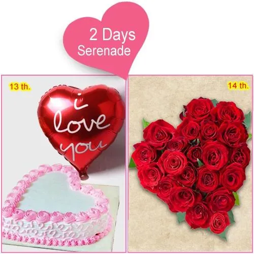 Online Combo of 2-Day Serenade Gift for V-day