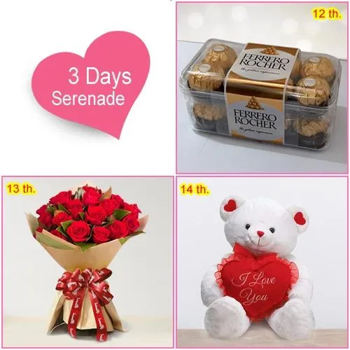 Exotic 3 Day Serenade Gifts for V-Day