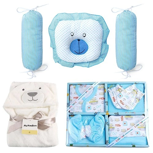 Marvelous Gift of Dress N Pillows Set with Wrapper Blanket