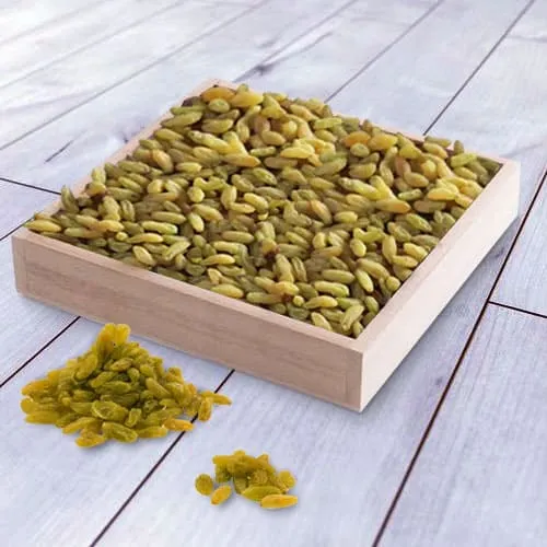 Send Raisins in a Wooden Tray