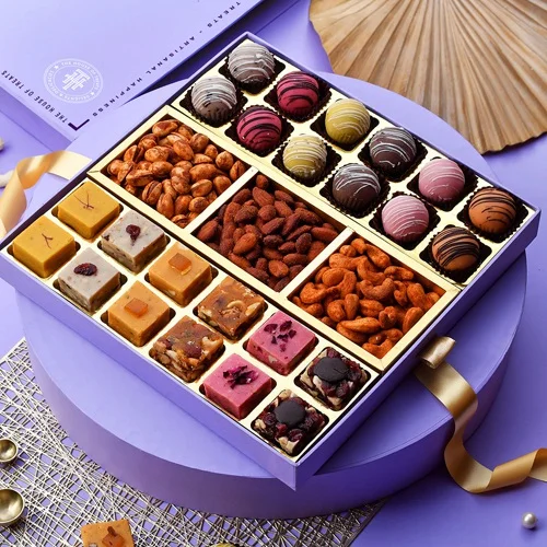 THOT Lovely Pack of Fudge Roasted Dry Fruits Marzipan