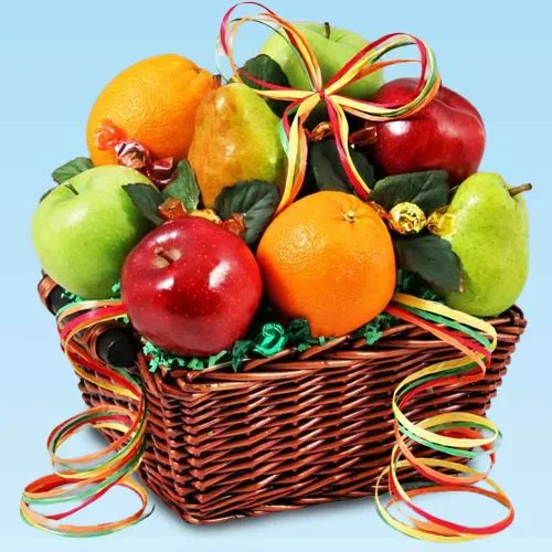 Delightful Happy Mothers Day Fresh Fruit Basket