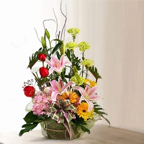 Elegant Good Wishes Special Mixed Flowers Arrangement
