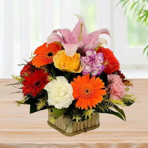 Magnificent Basket of Mixed Flowers