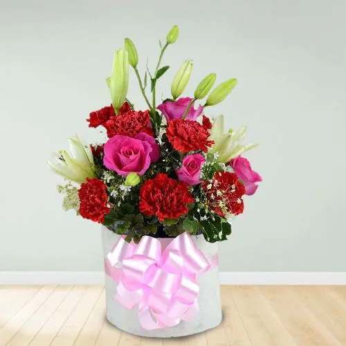 Gorgeous Floral Surprise Basket