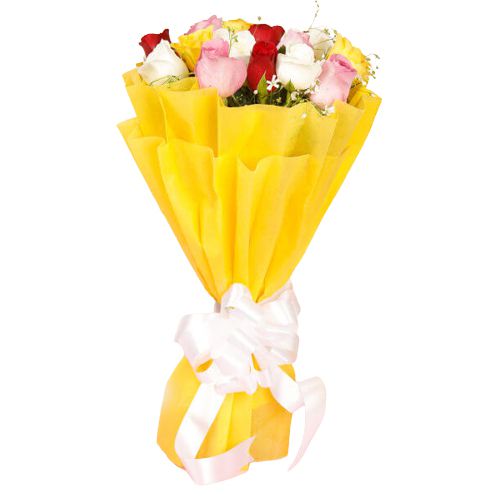 Exquisite Sweet Moments 12 Mixed Roses Bouquet