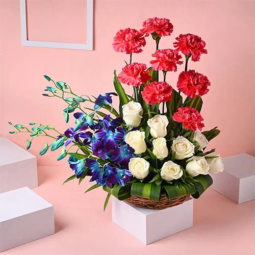 Exclusive Mothers Day Mixed Flower Basket