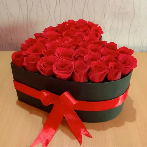 Beautiful 40 Red Roses Hearty Arrangement