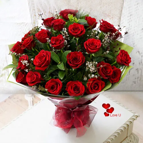 Order for this Dutch Roses Bunch for V-day