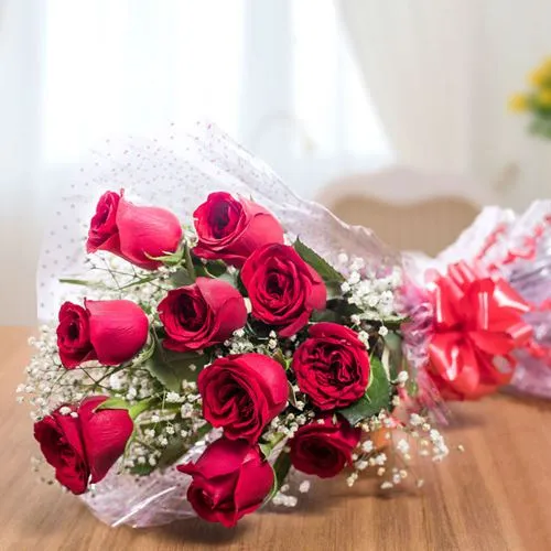 Send Red Roses Bouquet for Rose Day