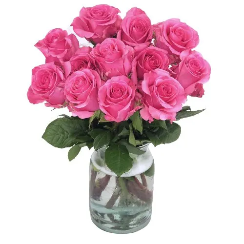 Charming Presentation of Roses in a Vase