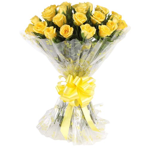 Pretty Morning Sunshine Yellow Roses Bouquet