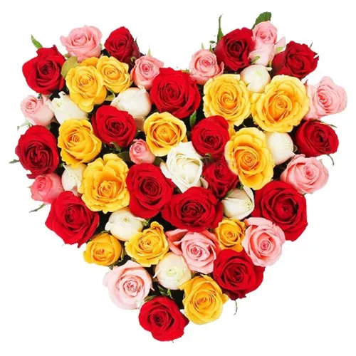 Gorgeous Hearty Assortment of 30 Mixed Roses