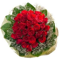 Impressive Handmade Bouquet of Red Roses