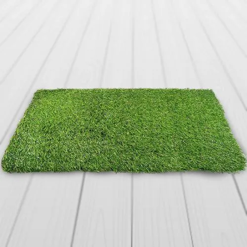 Divine Handtex Home Rectangular Artificial Polyester Grass Doormat