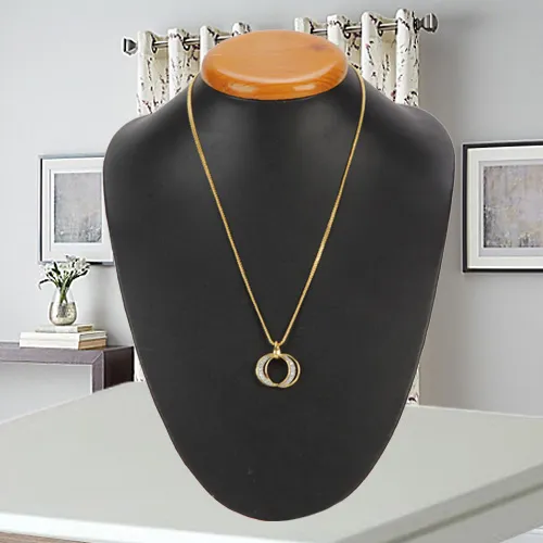 Deliver Stone Beaded Pendant with Chain