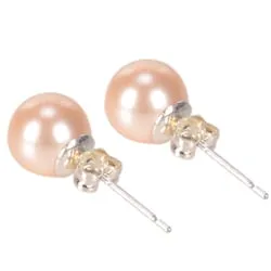 Deliver Pink Pearl Tops Earring Set