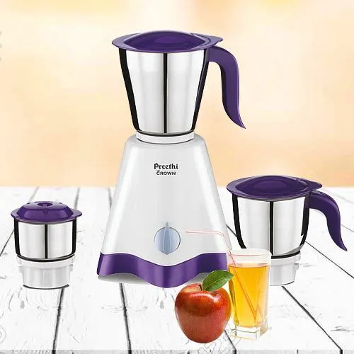 Classy White n Purple Mixer Grinder from Preethi
