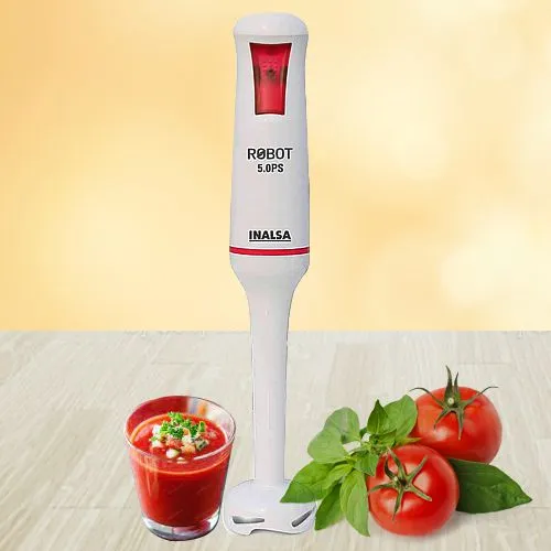 Lovely Inalsa White n Red Hand Blender with Powerful Motor