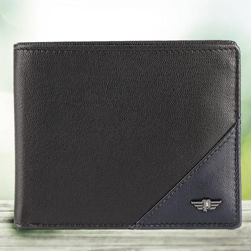 Exquisite Black Gents Leather Wallet from Police