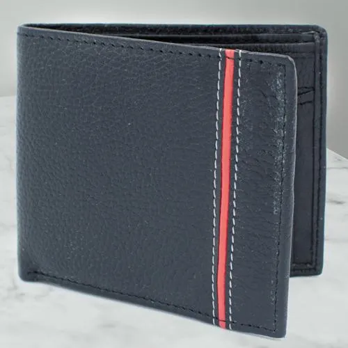 Impressive Black Color Mens Leather Wallet