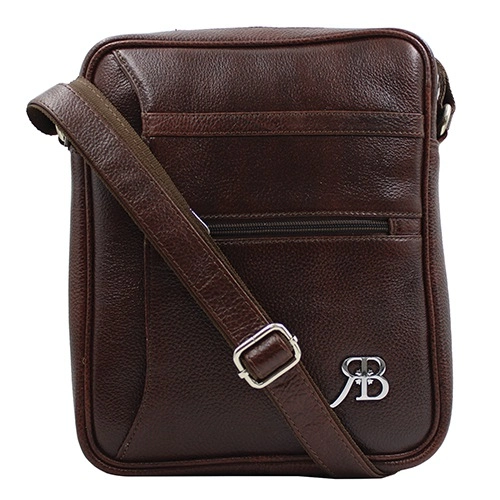 Gents Sling in Brown with Front Cross Pocket
