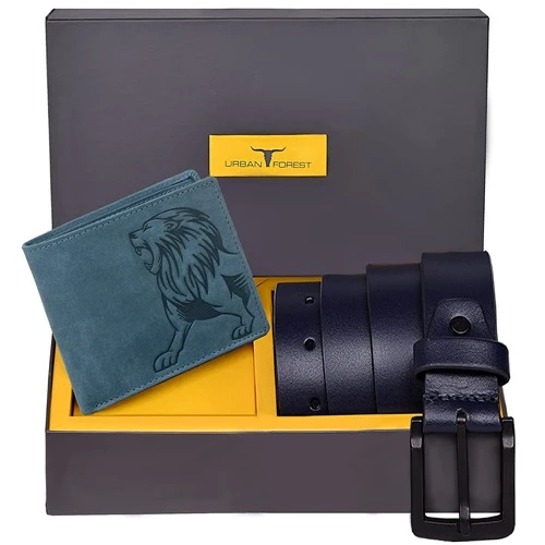 Charming Leather Wallet N Belt Gift Set for Him from Urban Forest