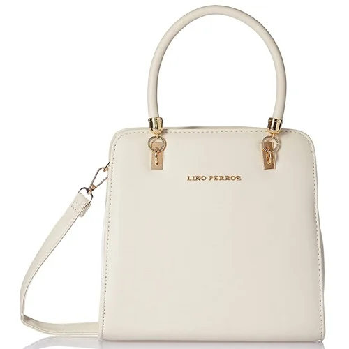 Lino Perros Ethereal White Faux Leather Ladies Handbag