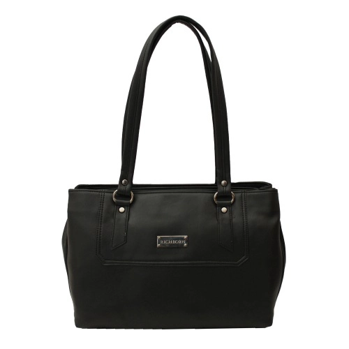 Trendy Multipurpose Foam Leather Bag for Women in Black