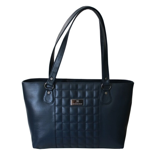Awesome Blue Ladies Square Stich Design Bag