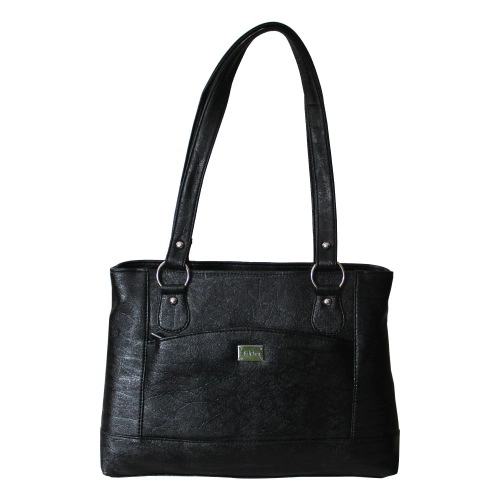 Plush Black Sturdy Ladies Vanity Bag