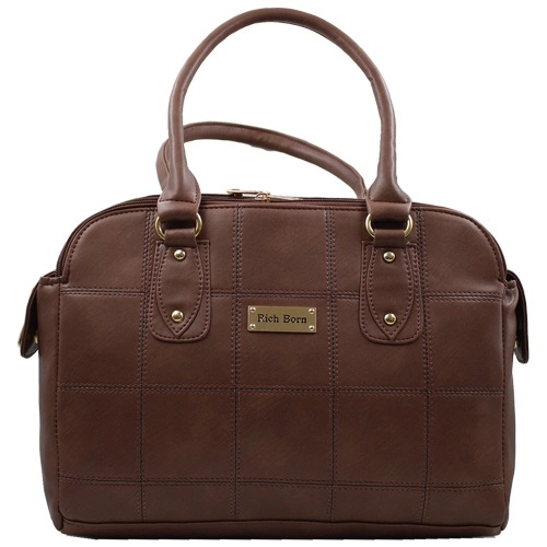 Womens Deep Brown Trendy Bag in Smart Stich Design