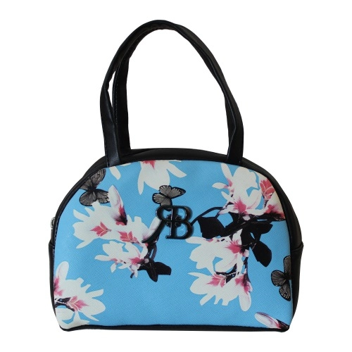 Butterfly Printed Girls Purse in Awesome Blue