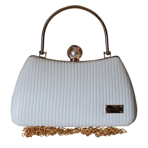 Sleek Pretty Purse for Women with Striped Embossed Design