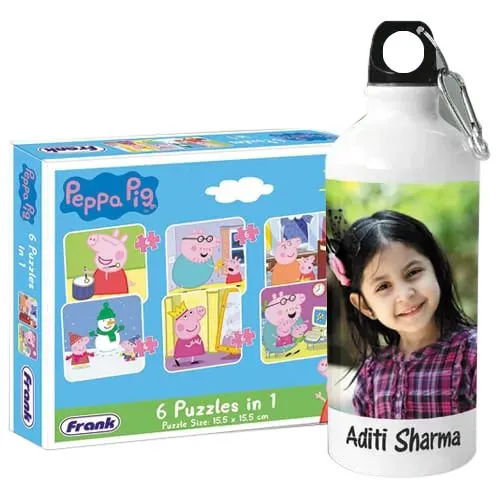 Mesmerizing Personalized Photo Sipper n Peppa Pig Puzzle