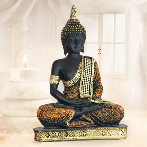 Decorative Sitting Buddha Polyresin Statue