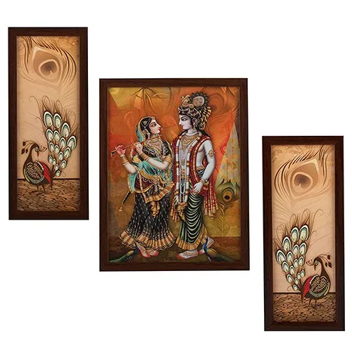 Colorful Gift Set of Radha Krishna Paintings