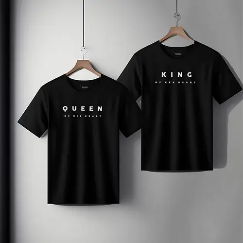 Matching King  N  Queen Couple T Shirts