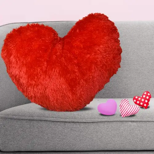 Ravishing Heart Shaped Love Cushion