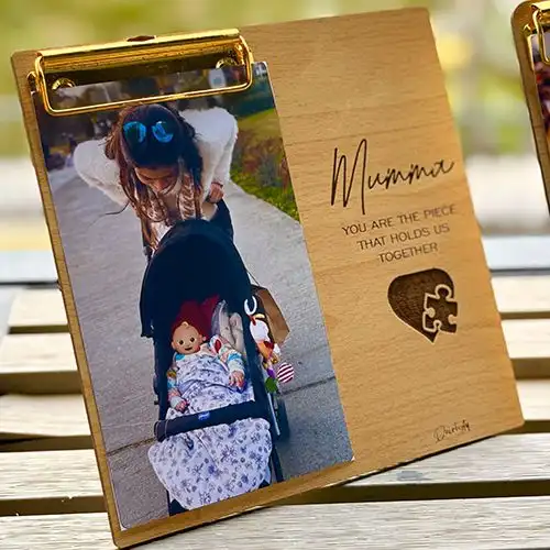 Ravishing Super Mom Personalized Photo Plank Gift