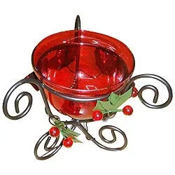 Deliver Red Candle Stand Gift
