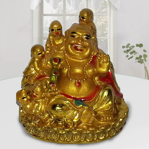 Deliver Little Laughing Buddha with Children