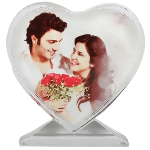 Buy Heart Shape Personalized Glass Table Top