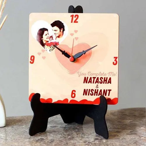 Remarkable Personalized Photo Square Table Clock