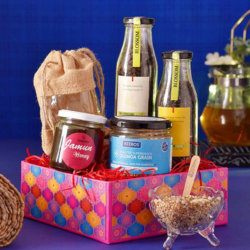 Delectable Assorted Healthy Munchies Hamper