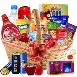 Exciting Sunday Special Breakfast Gift Hamper with free Roli Tilak and Chawal