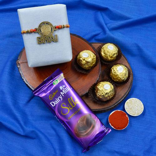 Gaudy Chota Bheem Bhai Rakhi with Assorted Chocolates