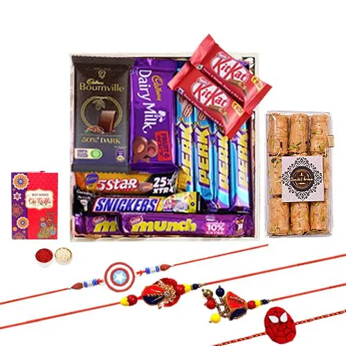 Binge-on Chocolates n Family Rakhi Set
