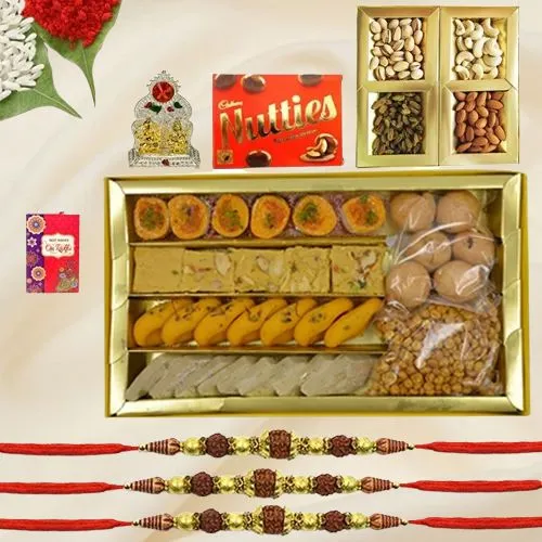 Delectable Sweets n Rudrakhsha Rakhi
